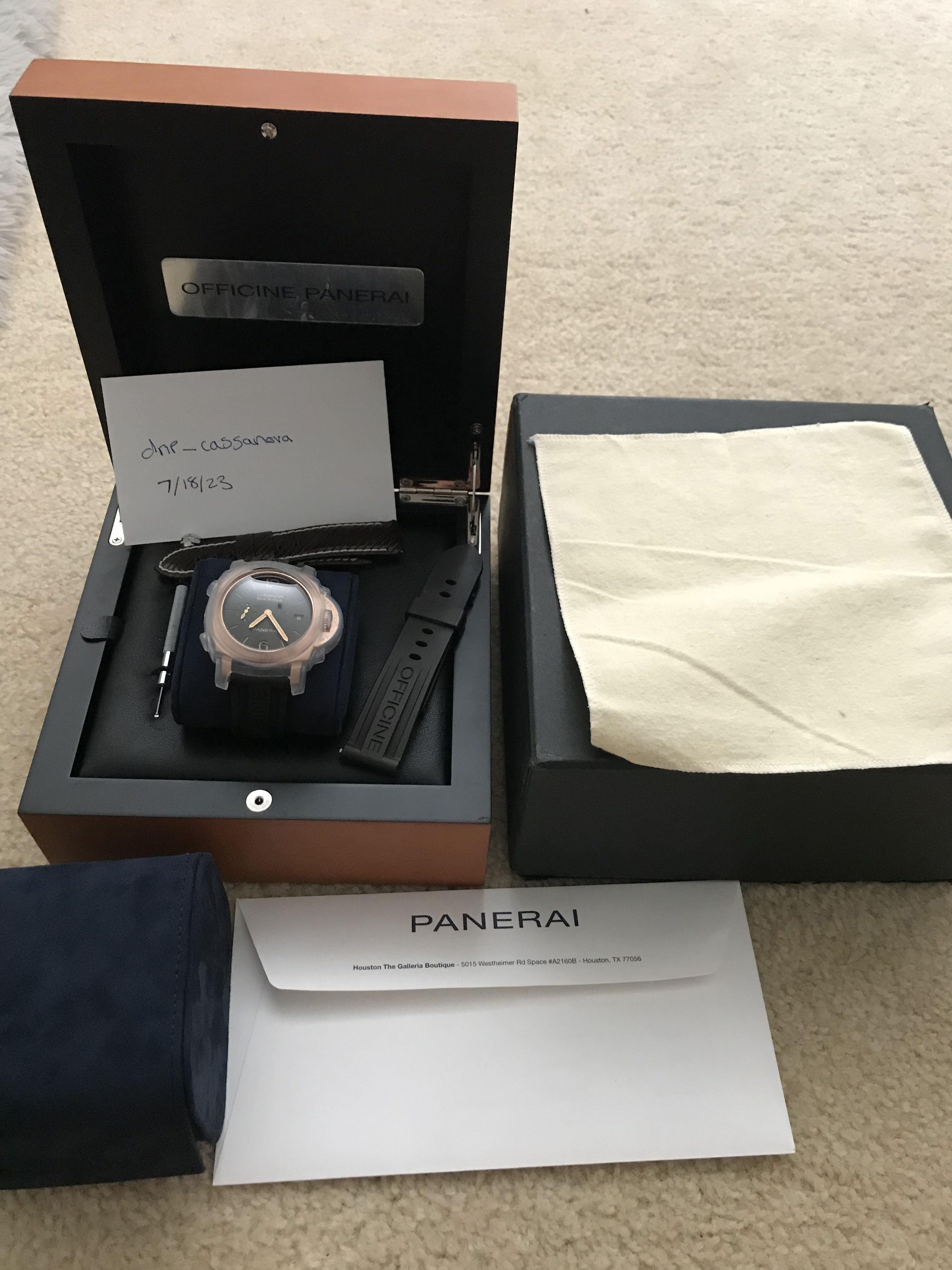 WTS Panerai Luminor Marina 1950 3 Days Rose Gold 42mm Pam 393