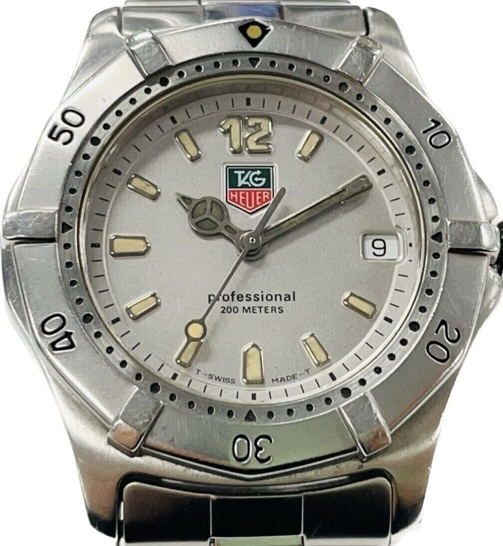 Tag Heuer 2000 Professional WK1212 Quartz White Dial Watch