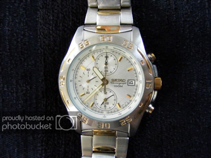 Seiko SNA272 Chronograph 2 Tone 7T62 0CD0 SOLD