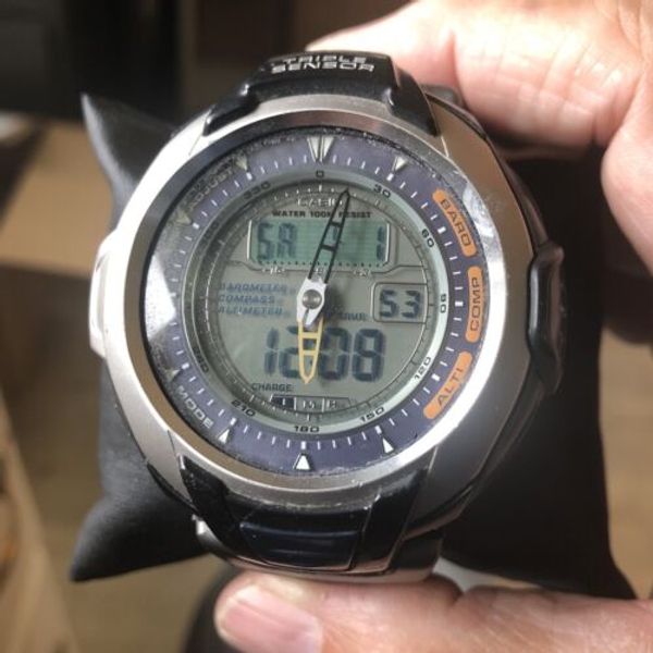 Casio Protrek Prg 60 2767 triple sensor. Tough solar WatchCharts Marketplace