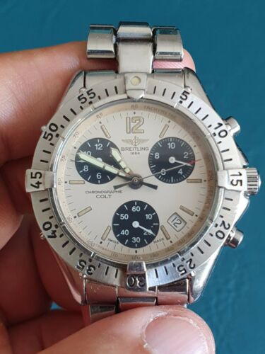 Breitling Colt - Panda Dial - Men's Watch - A53035 - excelent - check ...