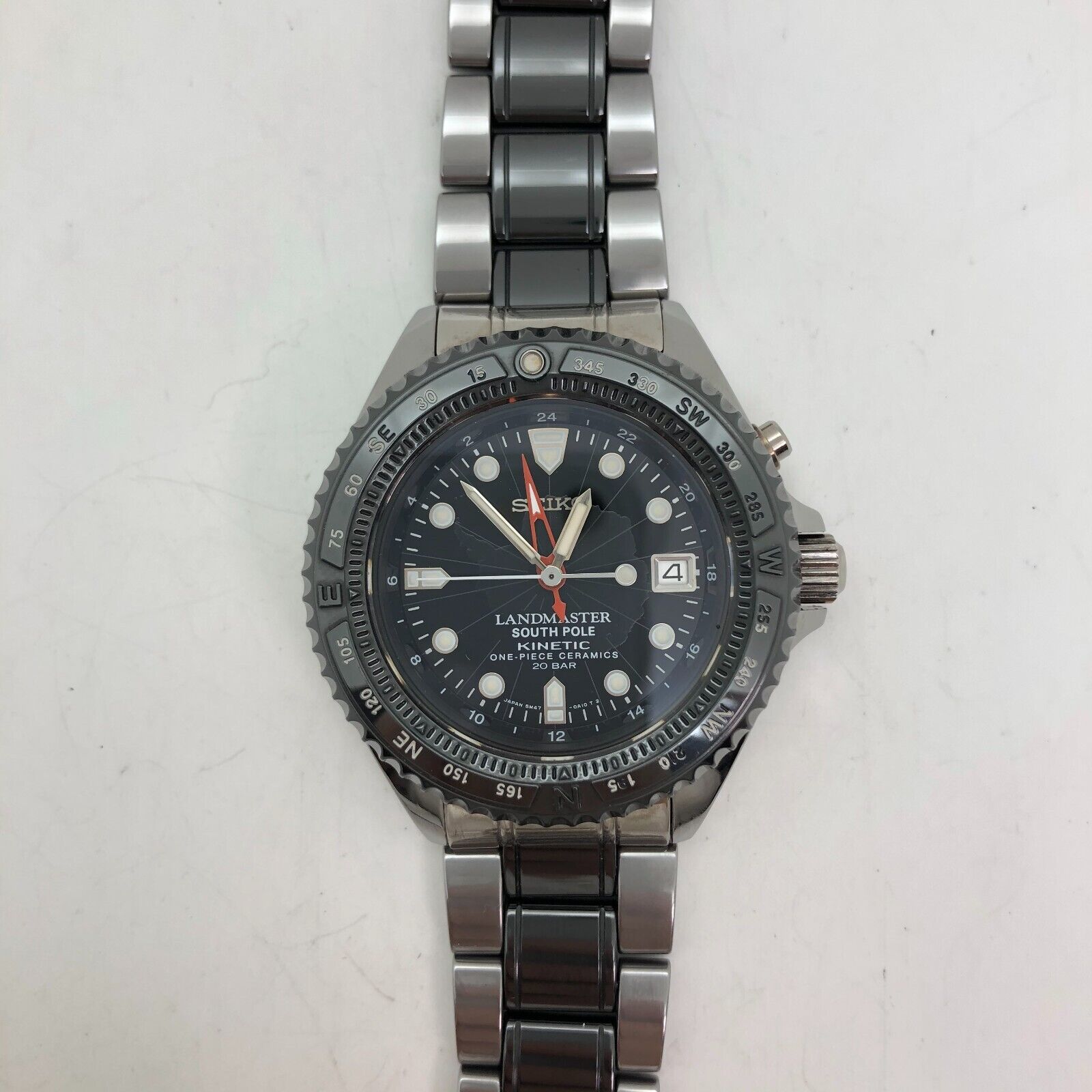 w1530] SEIKO LANDMASTER 5M47-0A10 SOUTH POLE SBCW023 Battery replaced GMT  EX/NM | WatchCharts Marketplace