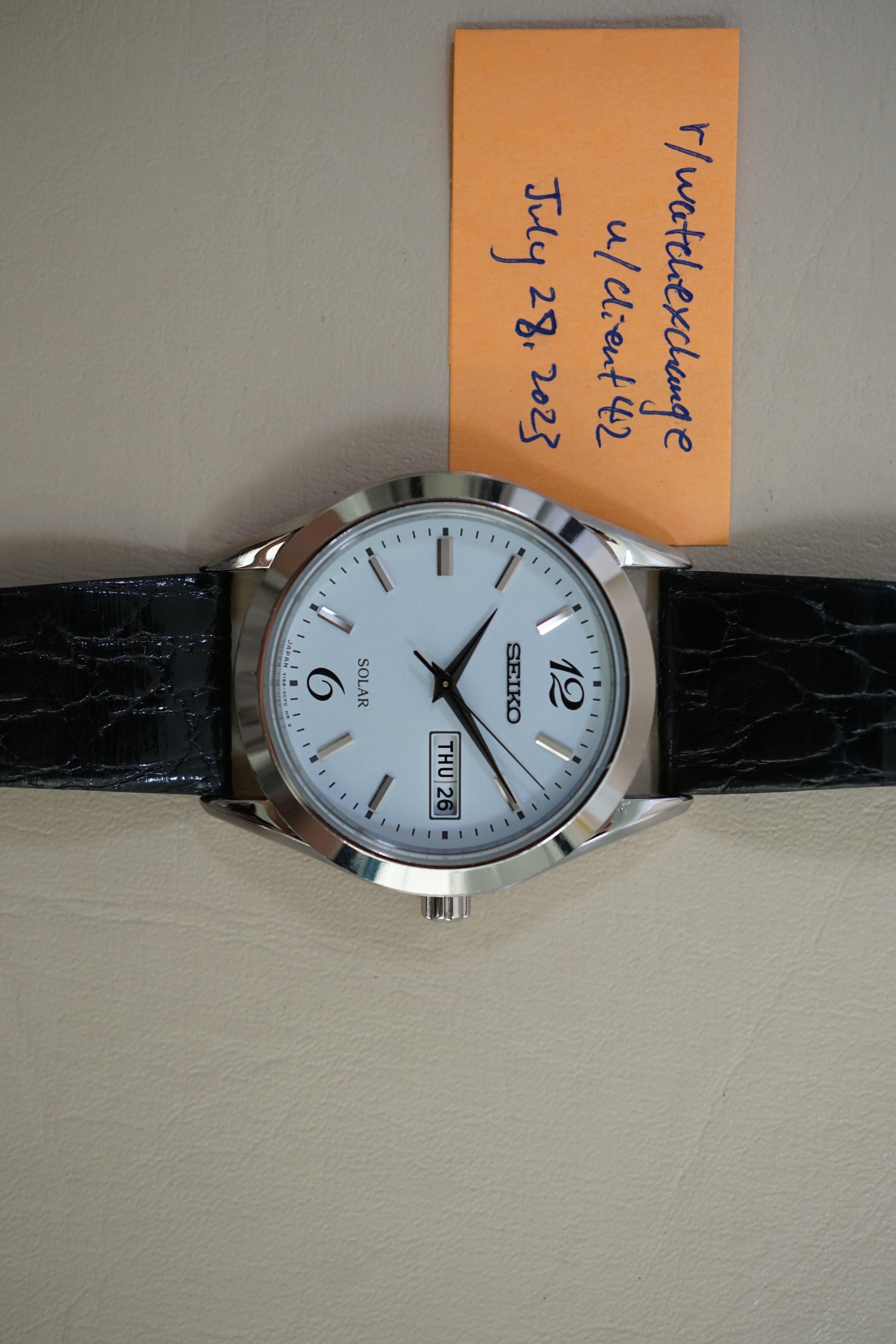 [WTS] Seiko Selection SBPX079 V158 White Dial Solar Quartz - $99