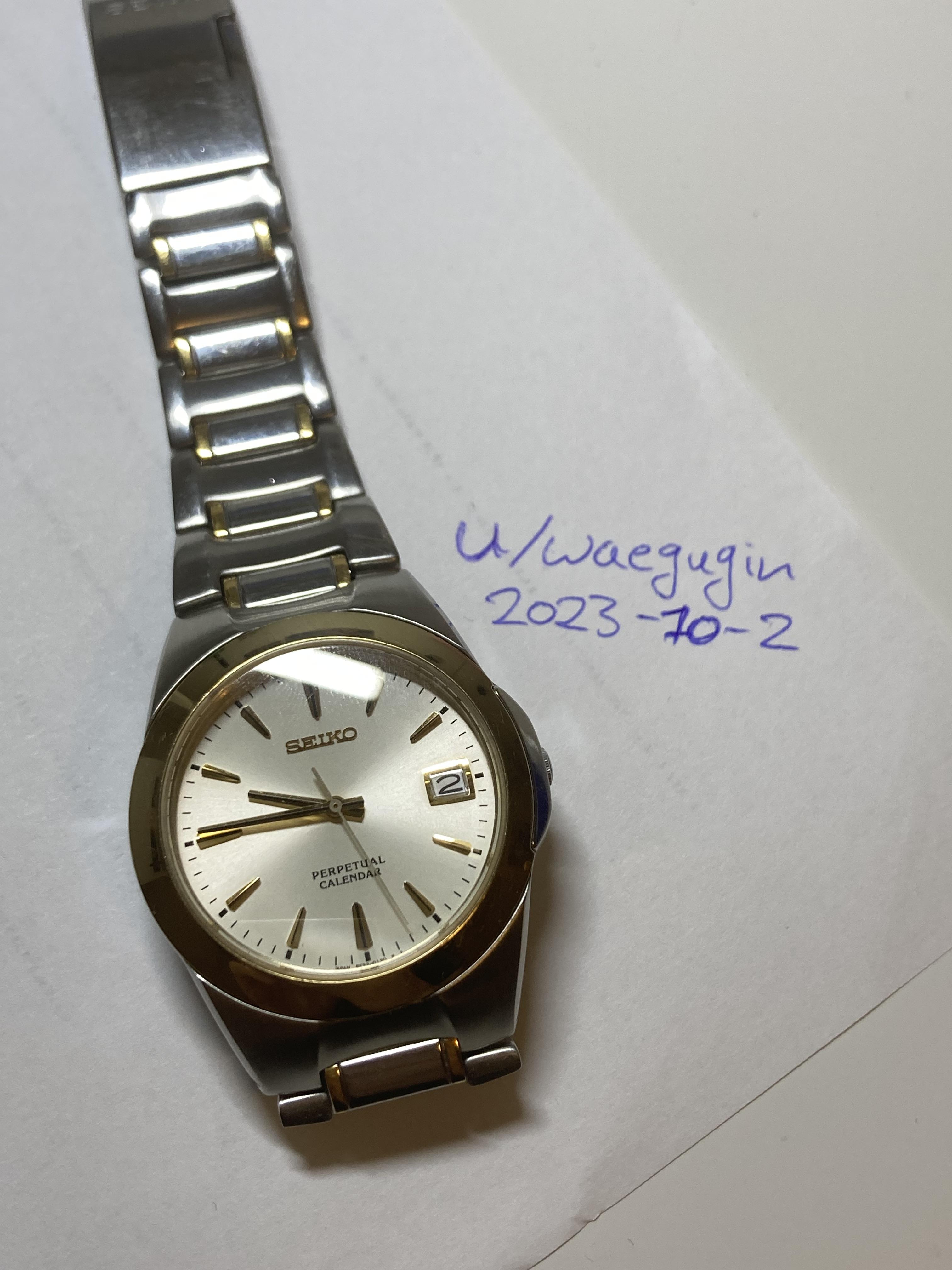 WTS] Seiko Perpetual Calendar HAQ 8F32-0130 | JDM | $250 Shipped |  WatchCharts Marketplace