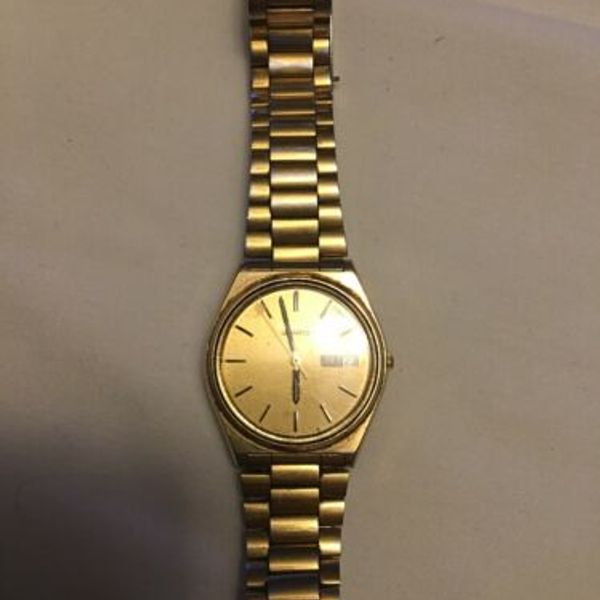 Vintage 1984 Seiko Quartz Watch 8123-7230 A1 Gold Tone~ 25 Years Great ...
