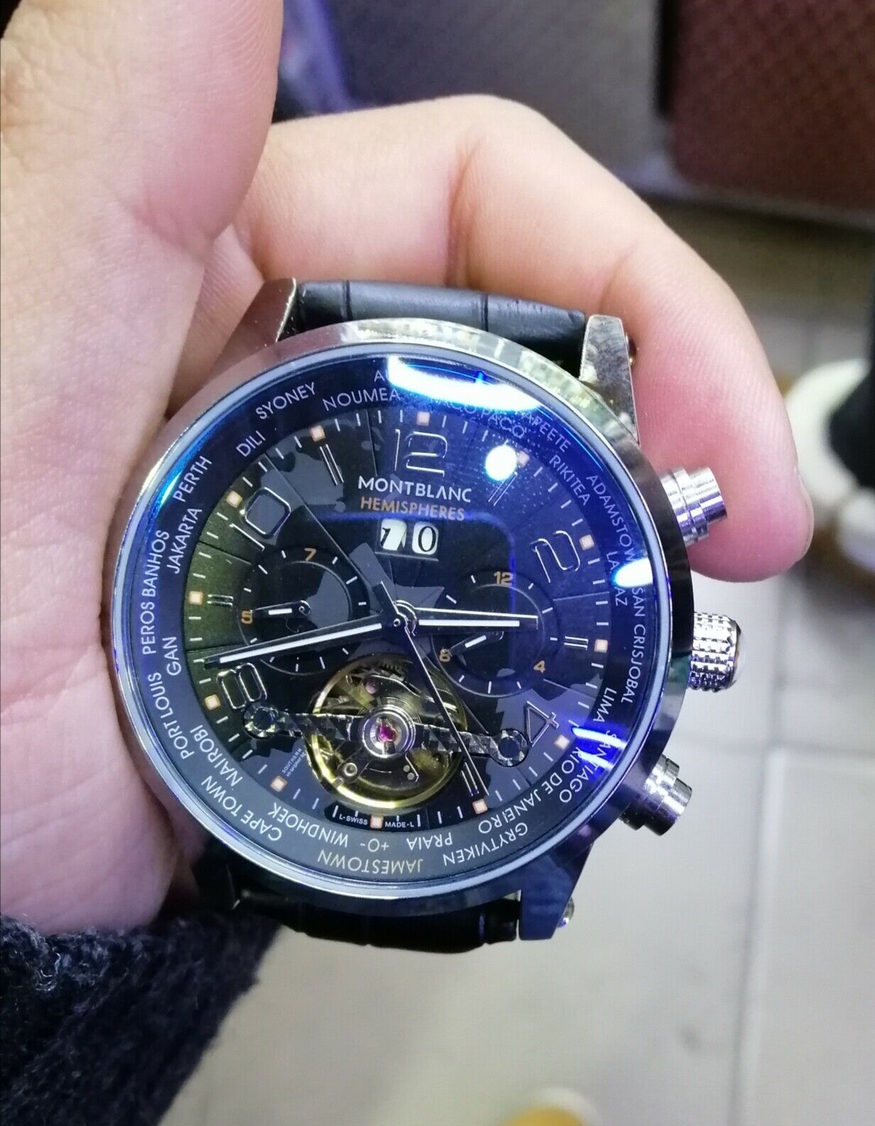 Montblanc hemispheres shop chronograph