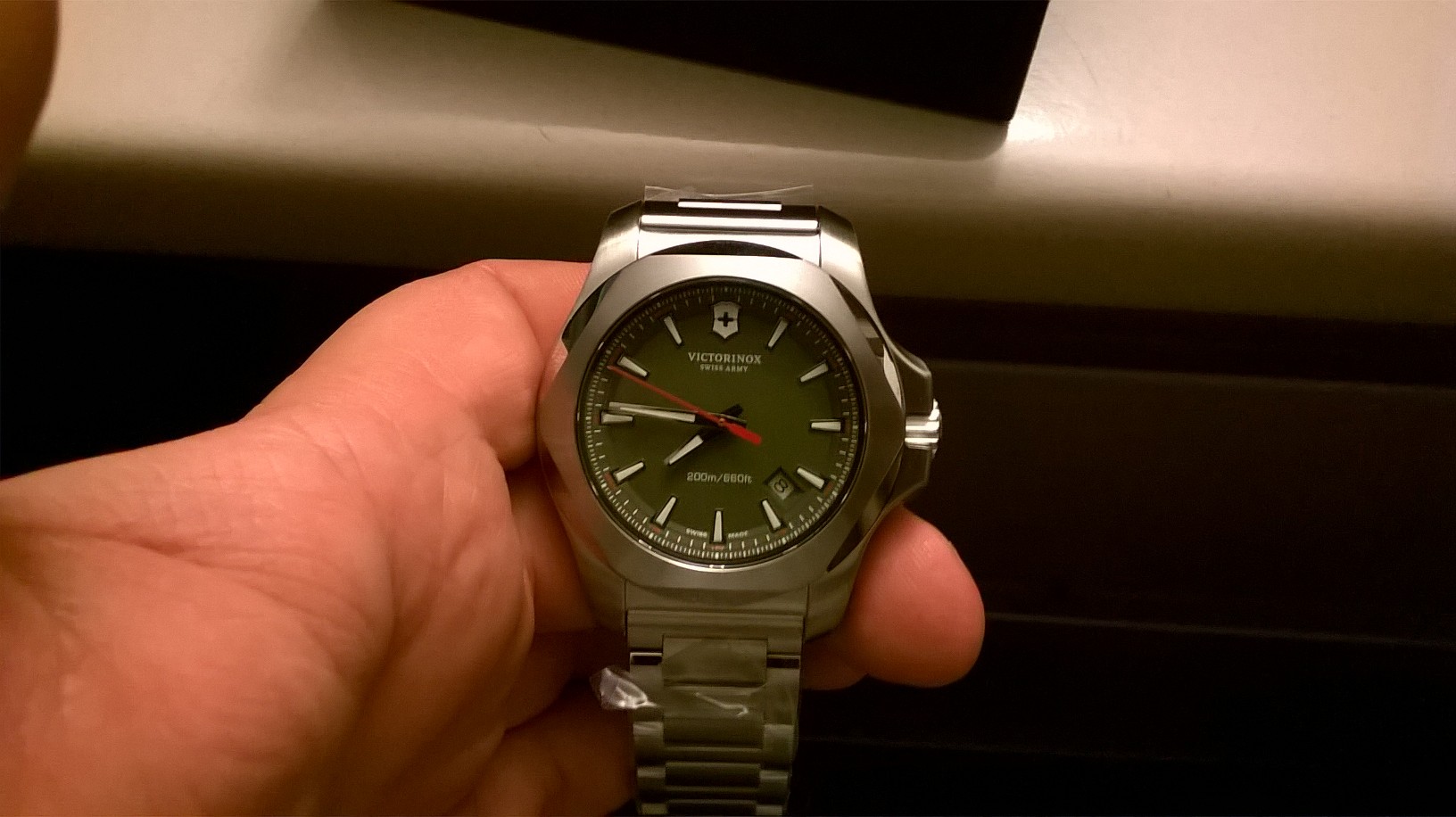 Withdrawn FS: New In Box Victorinox INOX 241725.1 (Green Dial) $150 Shipped  USA Only | WatchCharts