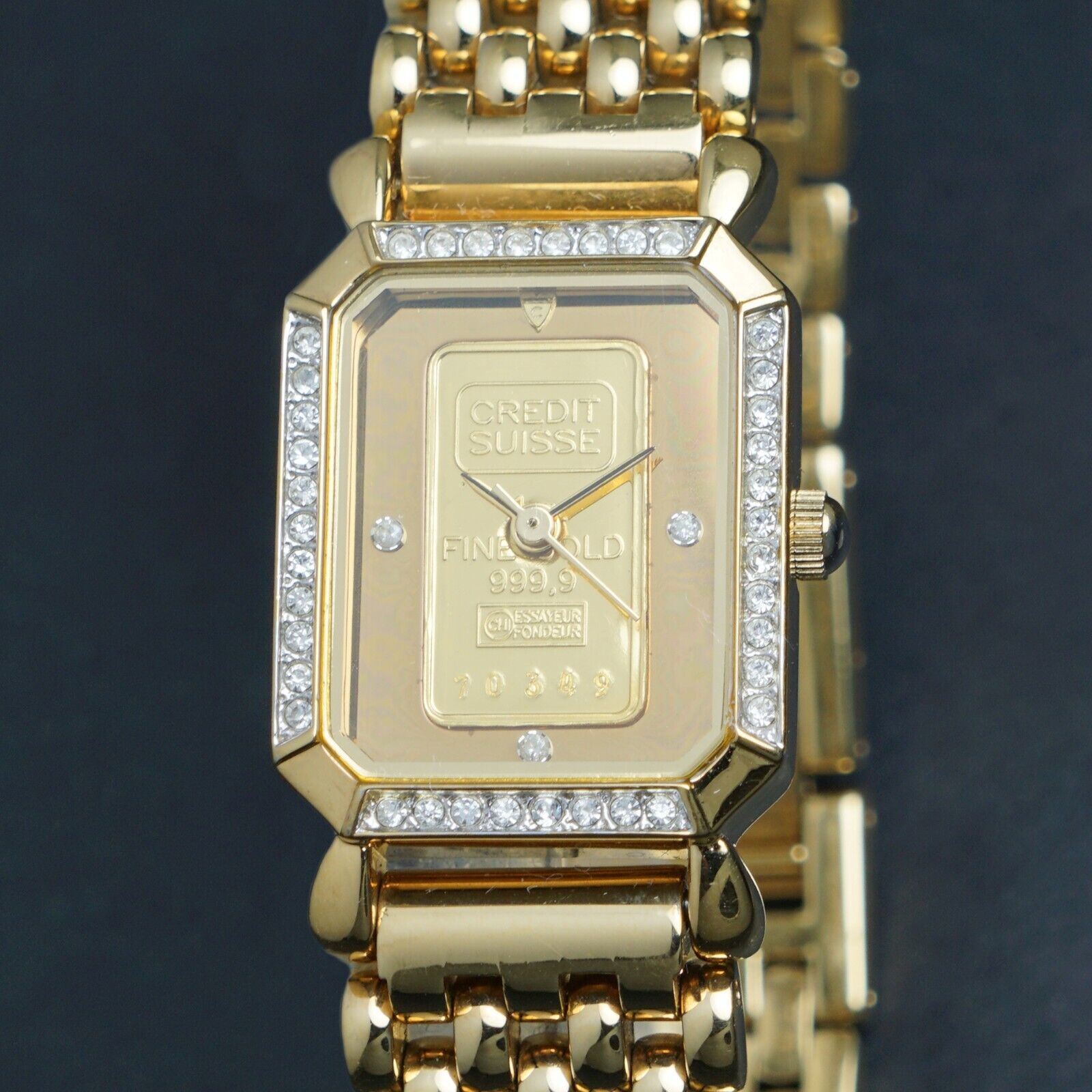 Croton Credit Suisse 1 Gram Fine Gold Ingot Lady s Bracelet Watch