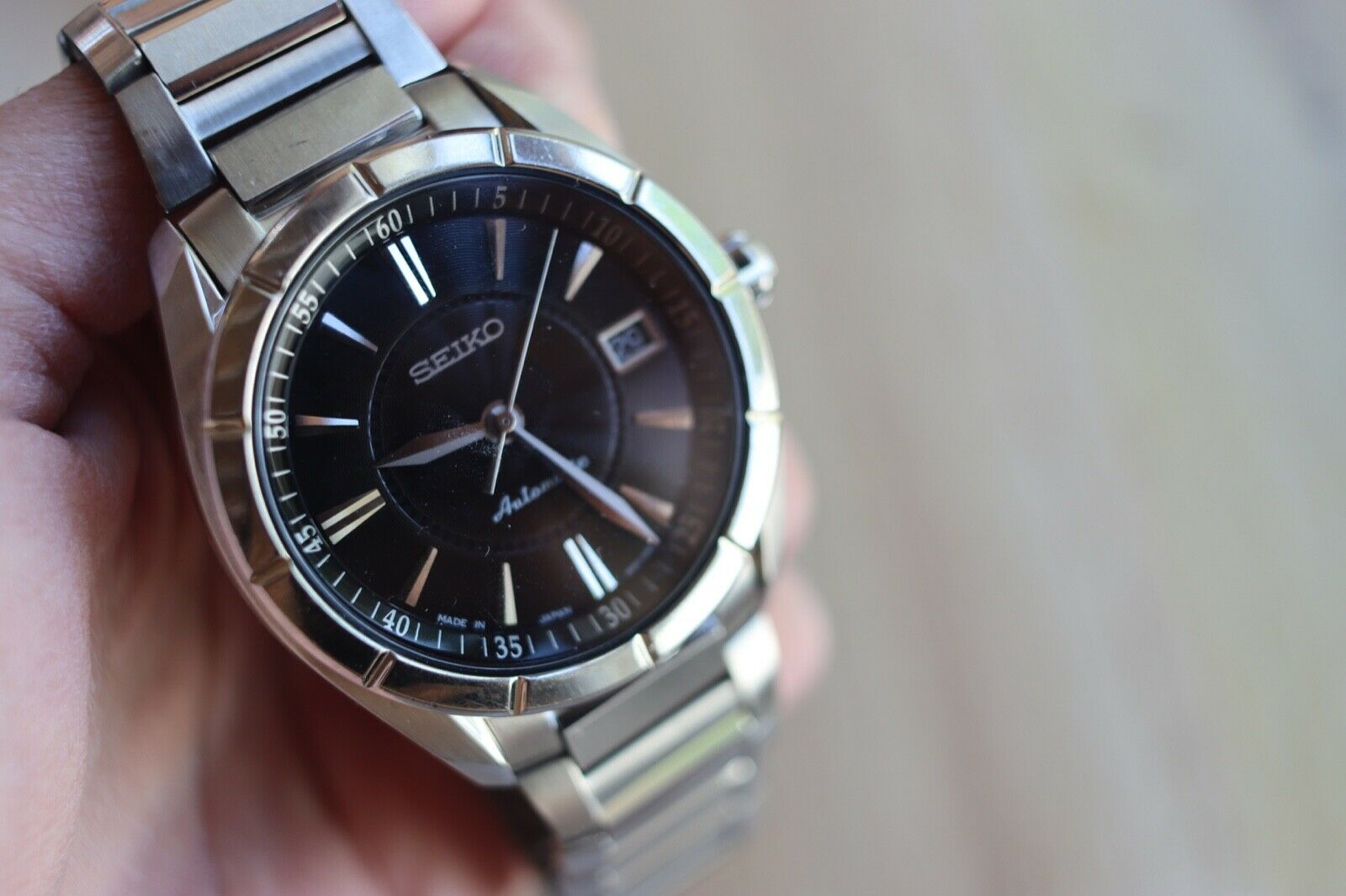 Seiko Presage SARY003 4R35 Automatic Black Watch RARE Japan