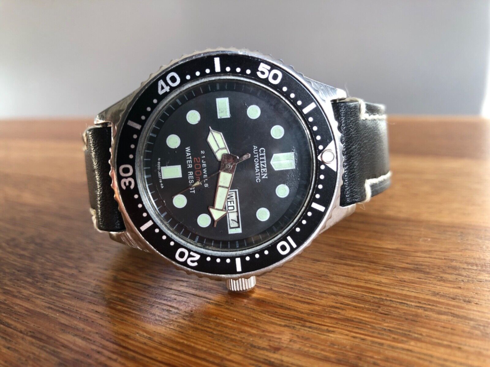 VINTAGE CITIZEN AUTOMATIC DIVER WATCH - 4 822145 Y MODEL