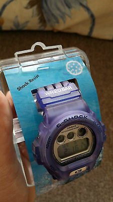 RARE CASIO G-SHOCK DW 6900 W.C.C.S Manta Ray Purple Jelly World