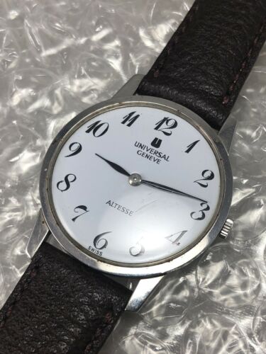 Vintage Universal Geneve Altesse 842 101 Stainless Steel Manual