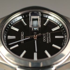 Seiko Dolce Perpetual Calendar 8F33-0030 Black Dial Men