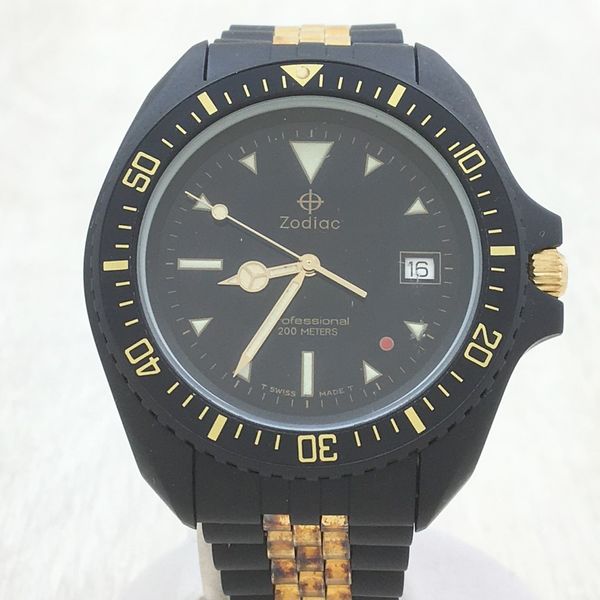 [Used] Zodiac Red Point / Professional Divers / Quartz Watch / Analog