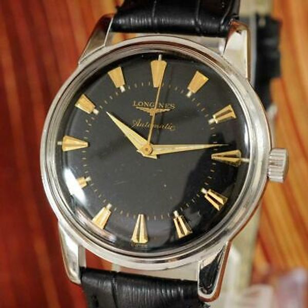 ORIGINAL LONGINES CONQUEST SWISS AUTOMATIC STEEL GOLD FISH MEDALLION ...