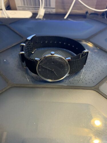 Junghans 041 4818.00 Max Bill 38mm Case Quartz Gray Felt Strap