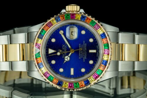 Rolex submariner cheap rainbow bezel