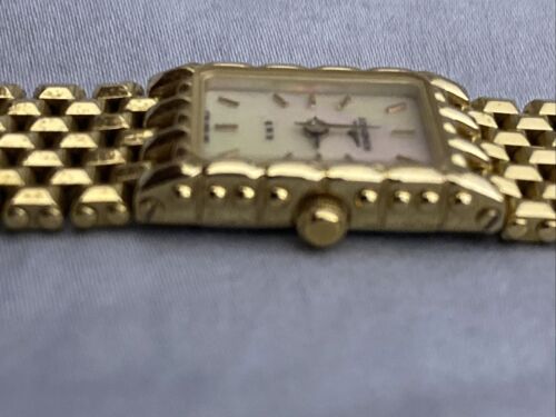 Longines QWR Gold Plated Ladies Watch Mother Of Pearl Face