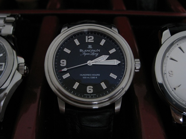 Blancpain Leman Aqua Lung 38 mm small date 4 490 WatchCharts