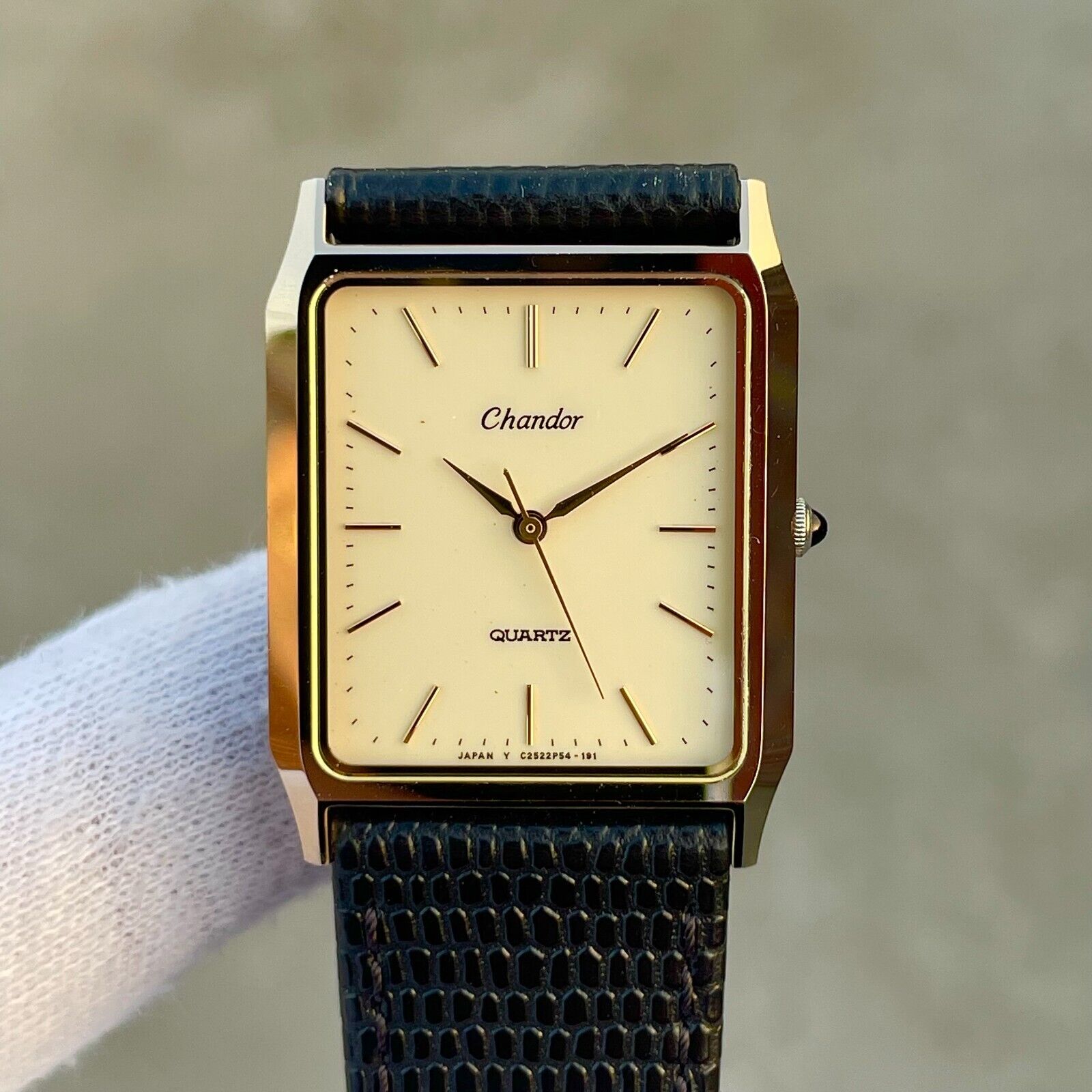 Vintage Orient Chandor Tungsten Carbide Quartz Men's Watch