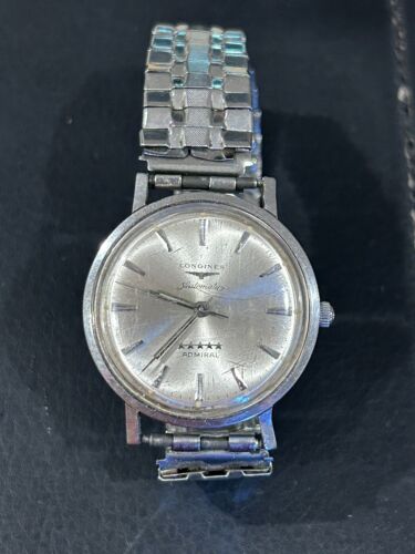 Vintage Longines Admiral 1260 Automatic Stainless Steel Running