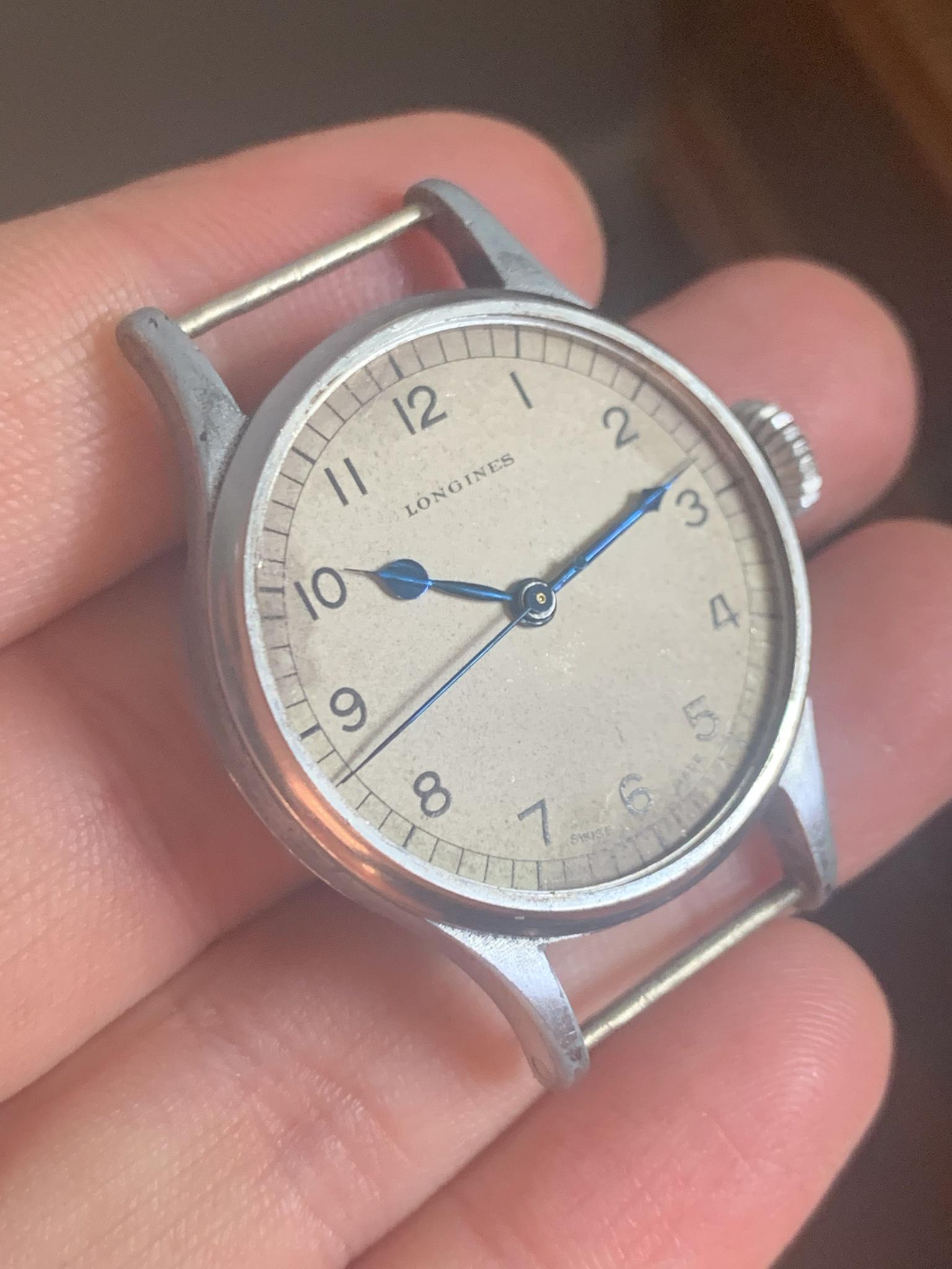 WTS Vintage 1943 Longines 4830 Military WW2 RAF 6B 159 calibre