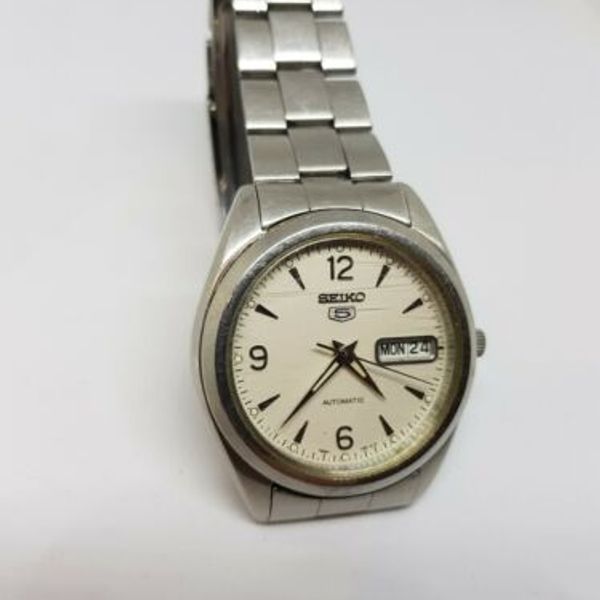 Vintage Mens Seiko 5 Automatic Day Date 7S26-0440 Watch Stainless Steel A4  | WatchCharts
