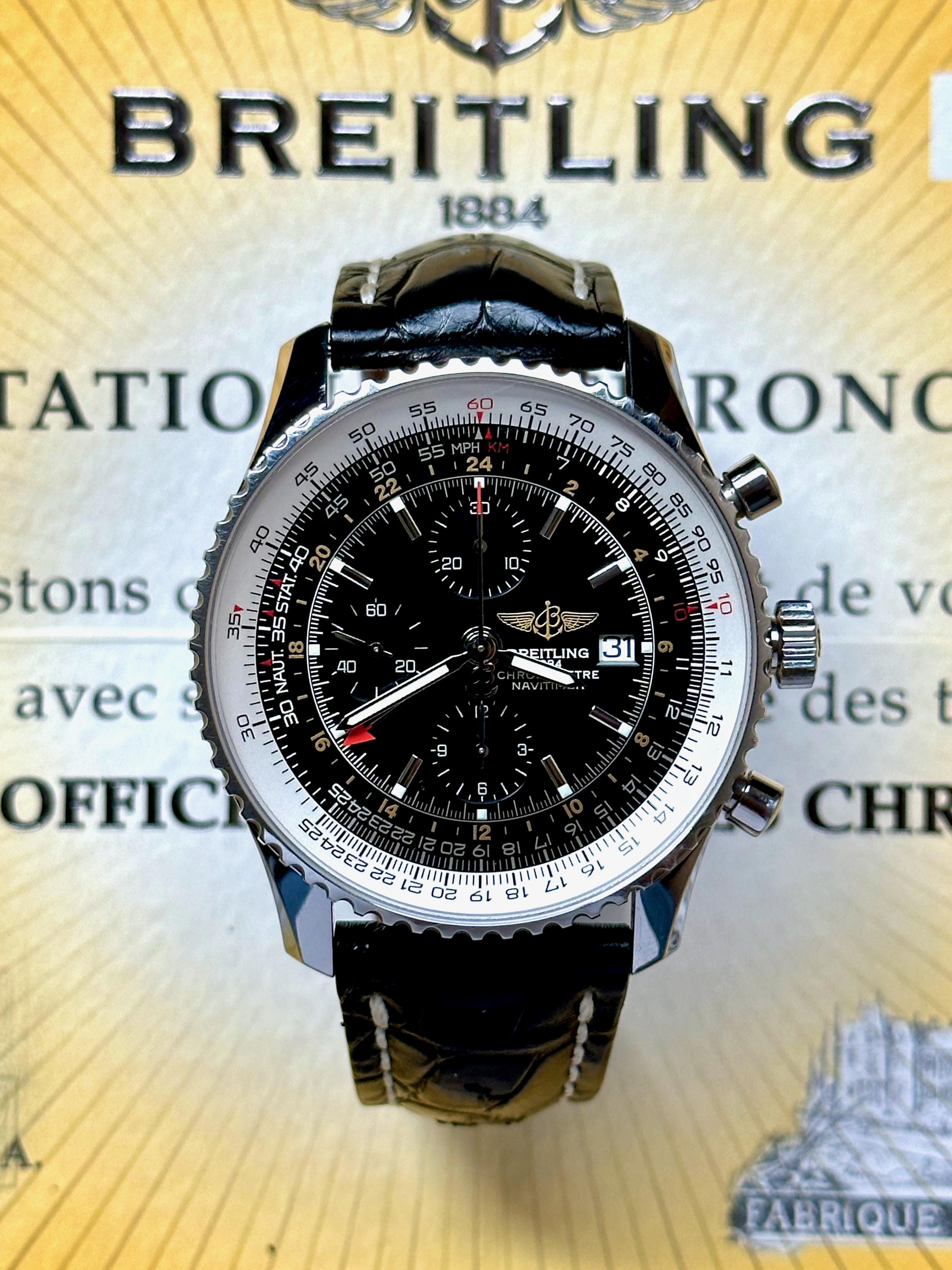 Breitling navitimer world online gmt a24322