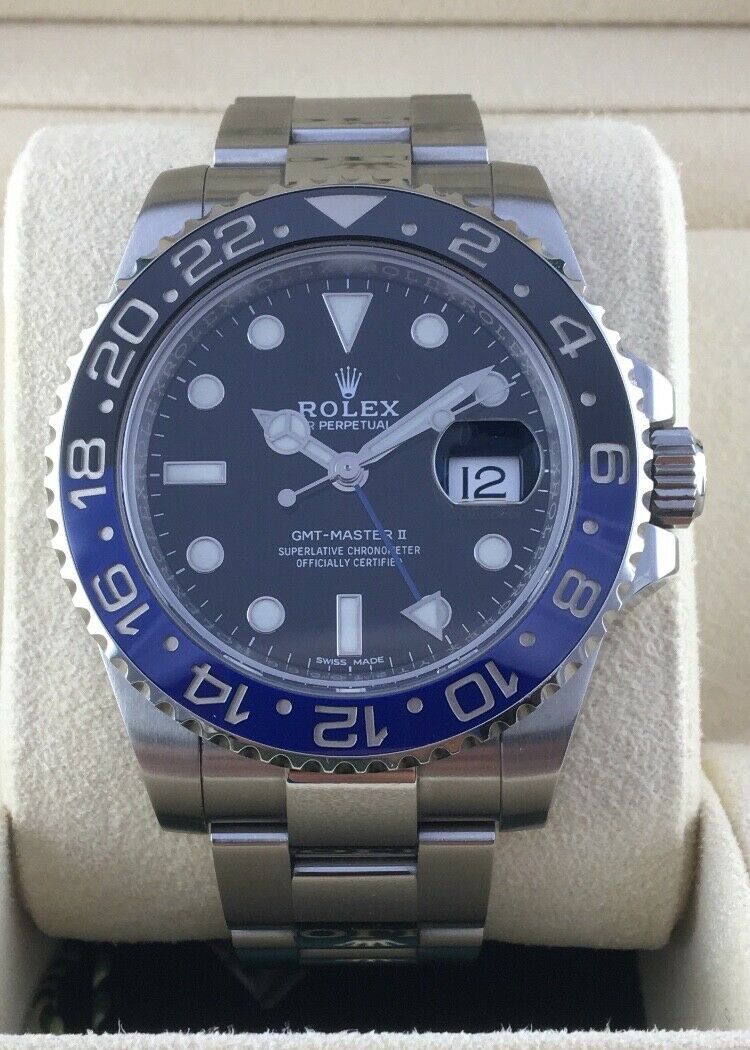 Rolex GMT Master II Men s Batman Watch 116710BLNR WatchCharts