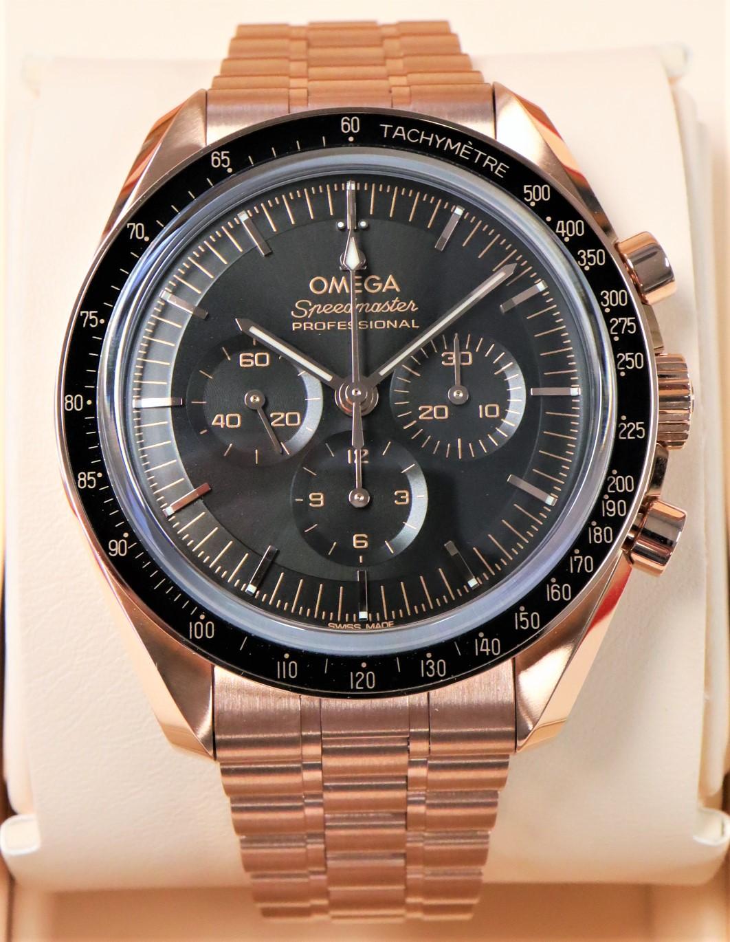 Omega rose gold online speedmaster