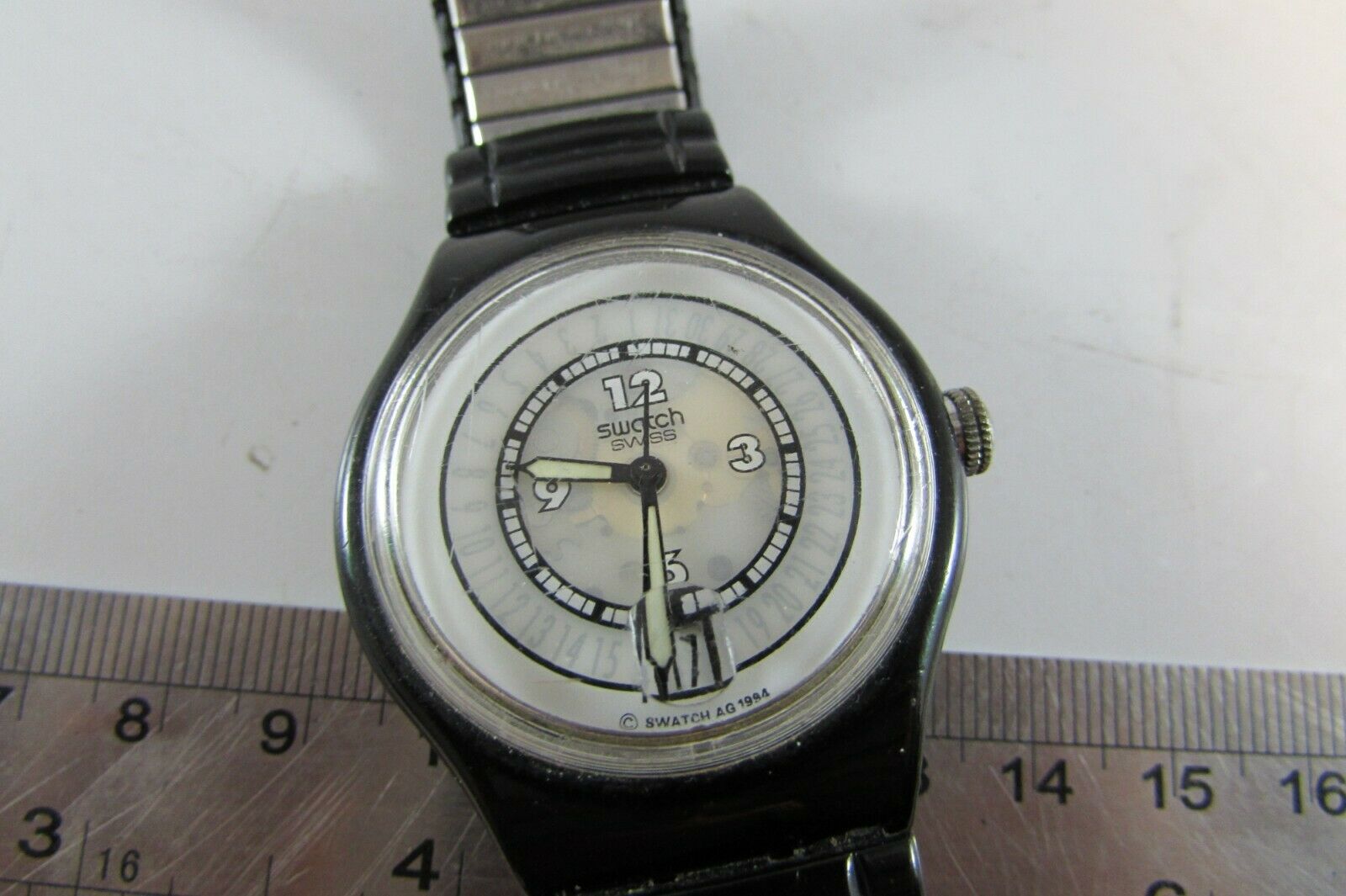Swatch ブラック AG1994 Swatch ブラック AG1994 Swatch Mono Black Again Watch