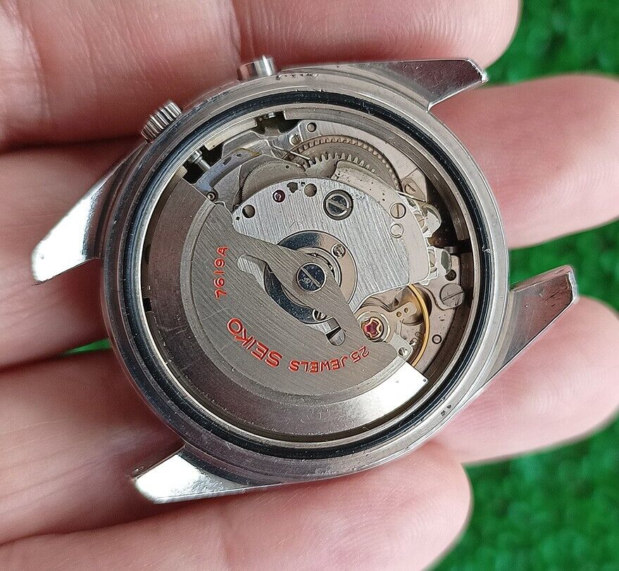 Vintage Seiko 5 Sportsmatic Deluxe 7619-9060 diashock 25 jewels