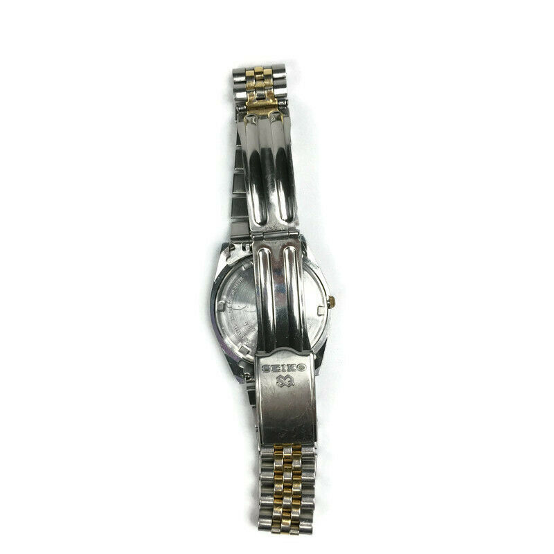 Vintage SEIKO Men's Gold Tone Band Day Quartz Watch 5Y23 Vintage SEIKO Men's Gold Tone Band Day Quartz Watch 5Y23