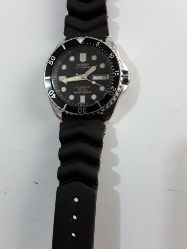 CITIZEN 4-824199-Y diver's watch automatic 8200 Japan, Kanji