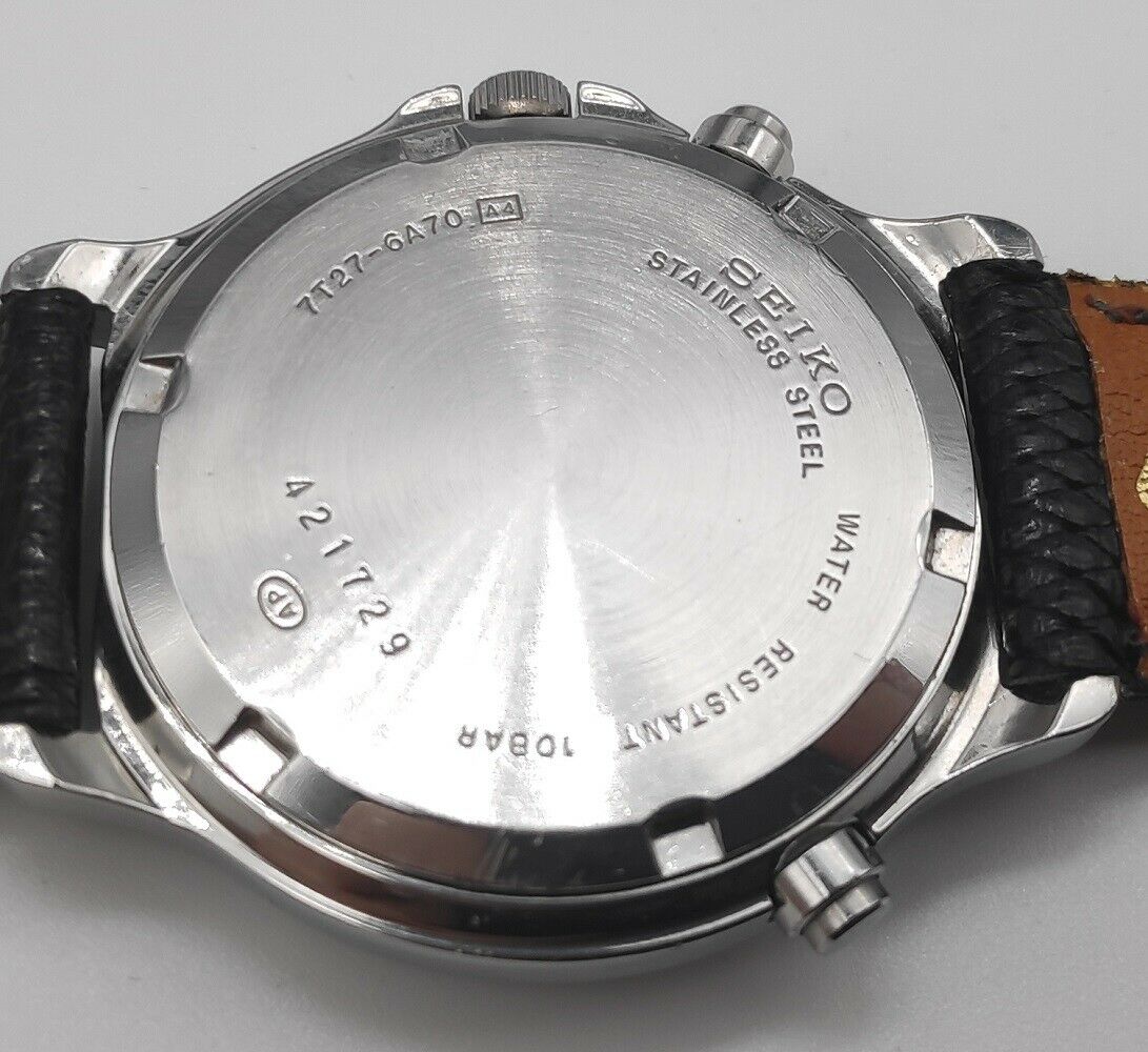 SEIKO Chronograph Panda Quartz Watch 7t27-6a70 | WatchCharts