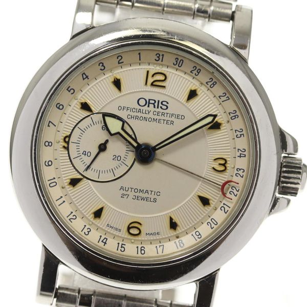 With warranty [ORIS] Oris Pointer Date 7476 Automatic men's [Used ...