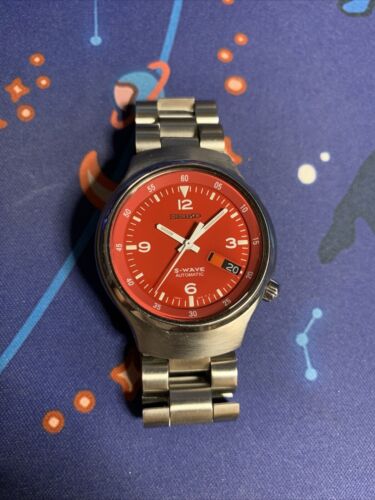 Seiko Automatic Men s Watch 38mm 7S26 0110 Red Dial WatchCharts