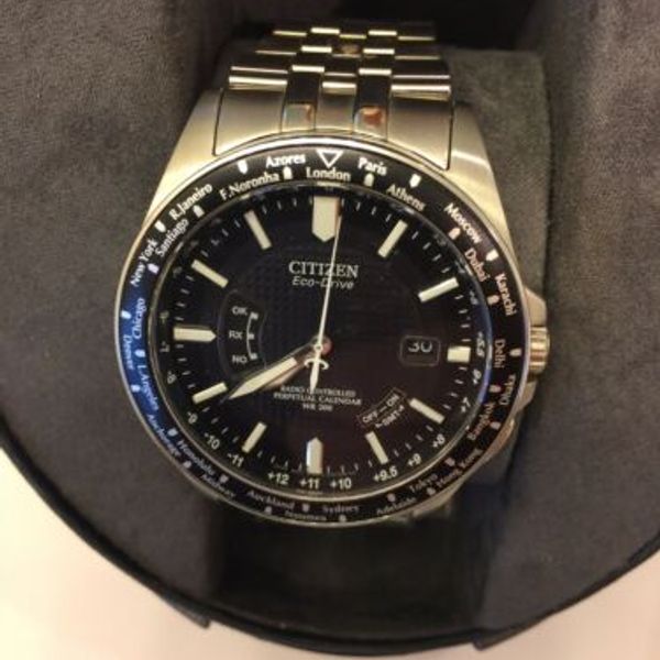 Citizen Eco-Drive WR200 GN-4W-S 12G WR20BAR Mens Watch Perpetual Radio In Box | WatchCharts