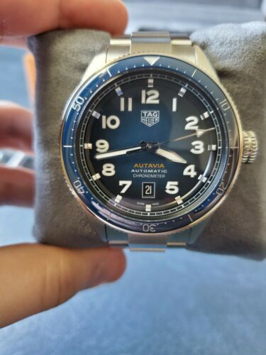 Tag Heuer Autavia 42mm Blue Watch WBE5116.EB0173 WatchCharts