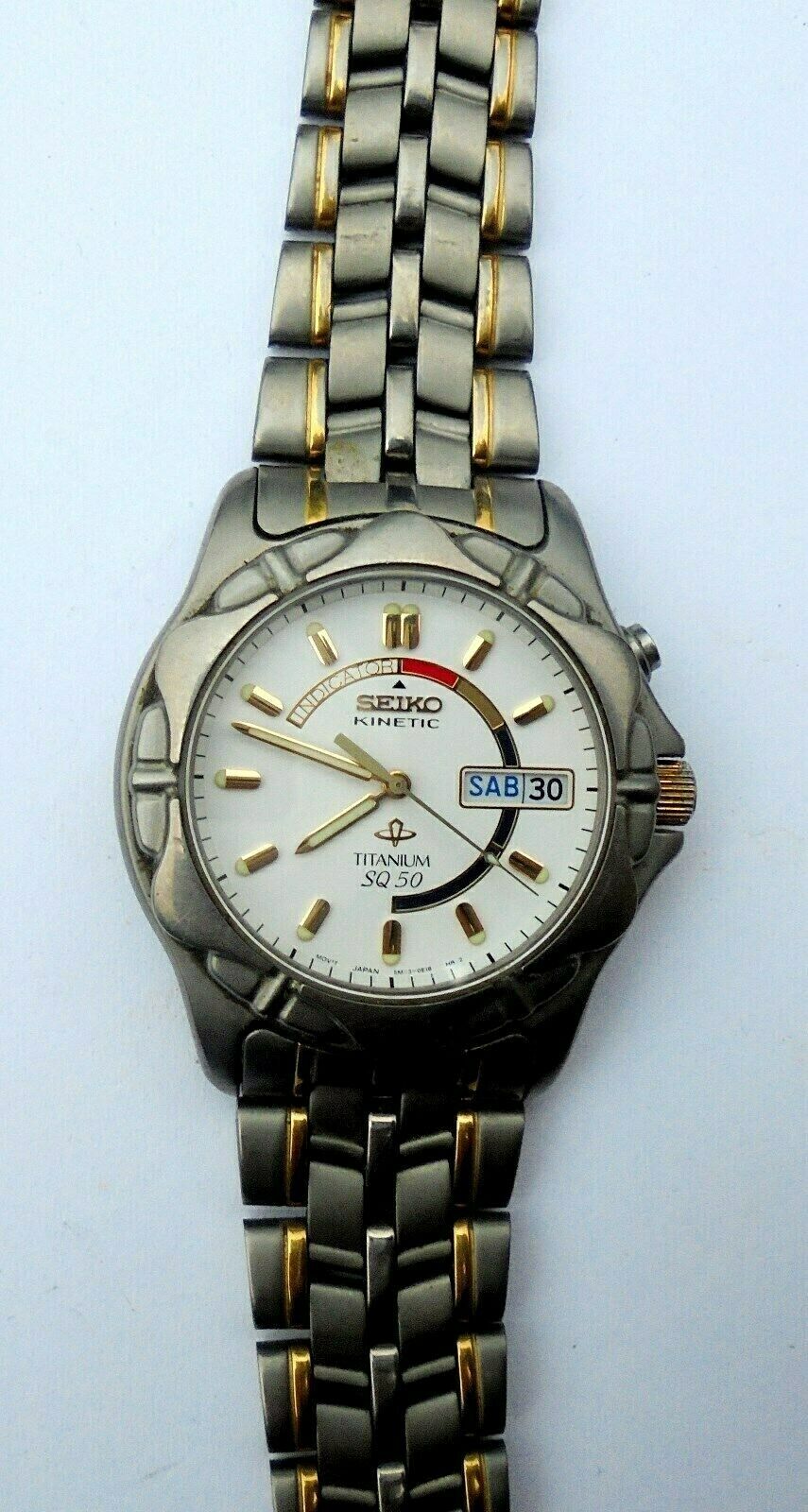 Vintage Kinetic Titanium SQ 50 Day & Date Mans Automatic Wrist Watch. | WatchCharts