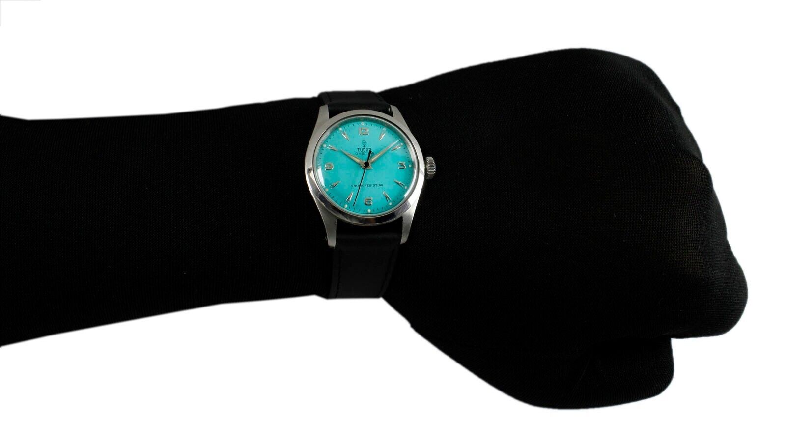 Tudor Oyster Winding Turquoise Women 31mm Vintage Watch 7903 Early