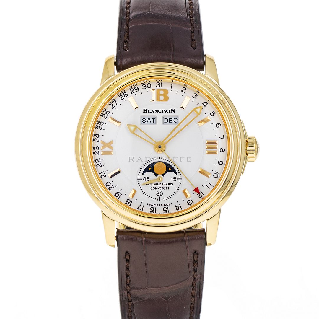 Blancpain 2763 Leman Moonphase Complete Calendar 18kt Yellow Gold