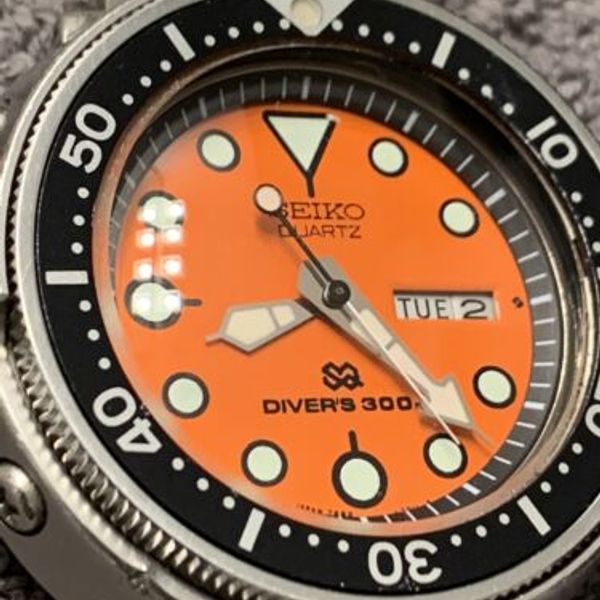 Seiko 7549-7010 Tuna 300m 1981 Diver's 300 Rare Orange Dial | WatchCharts