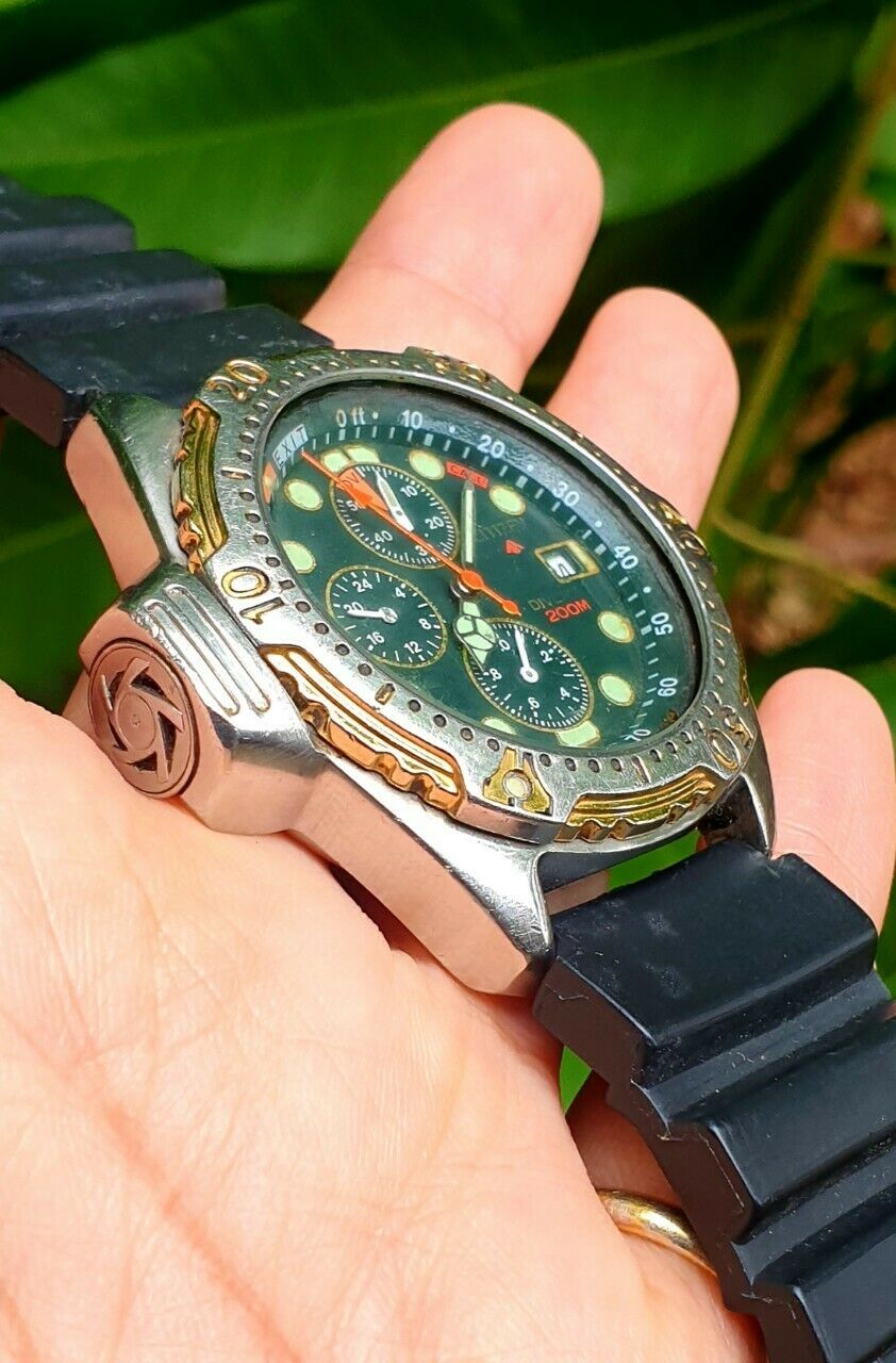 Citizen Promaster Aqualand Diver 200M 7345-E70022 Green Dial Sep