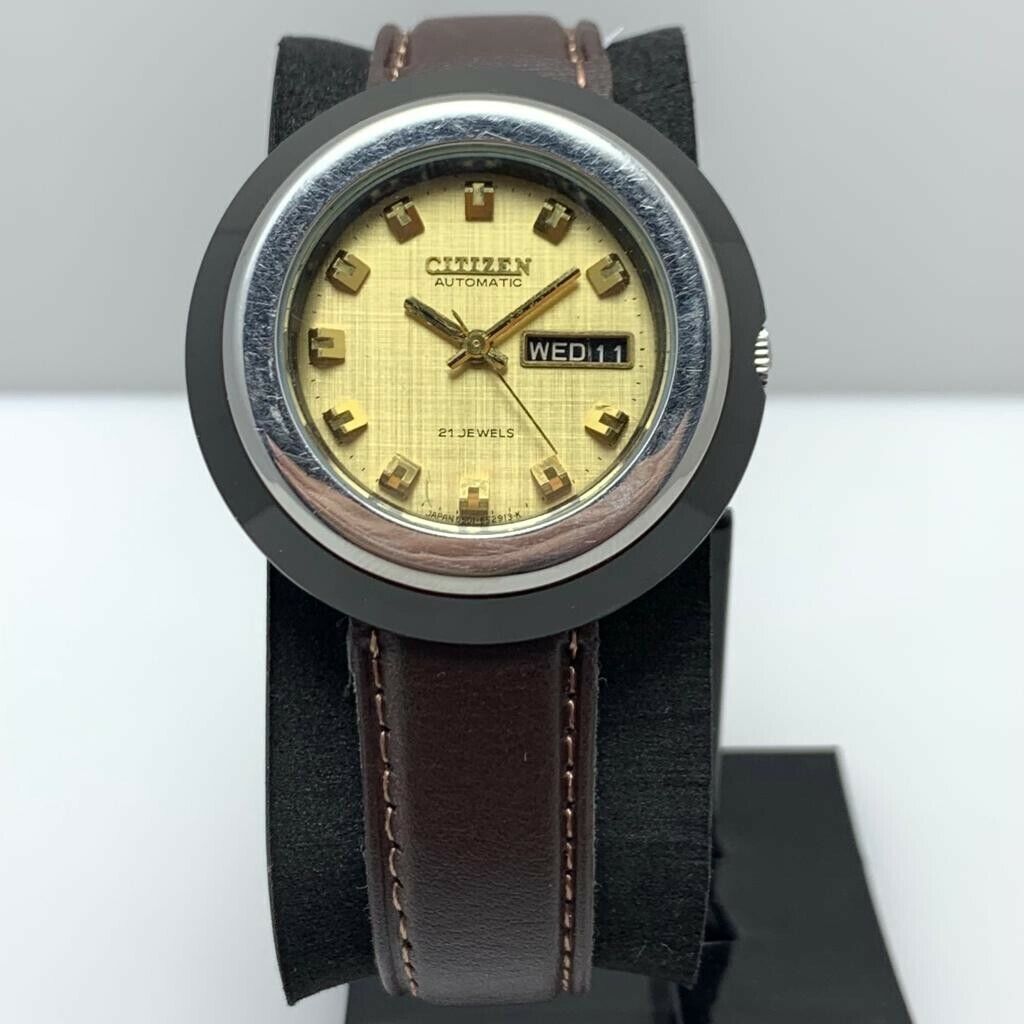 Rare Vintage Citizen Automatic Military Case [6501] Men's Watch