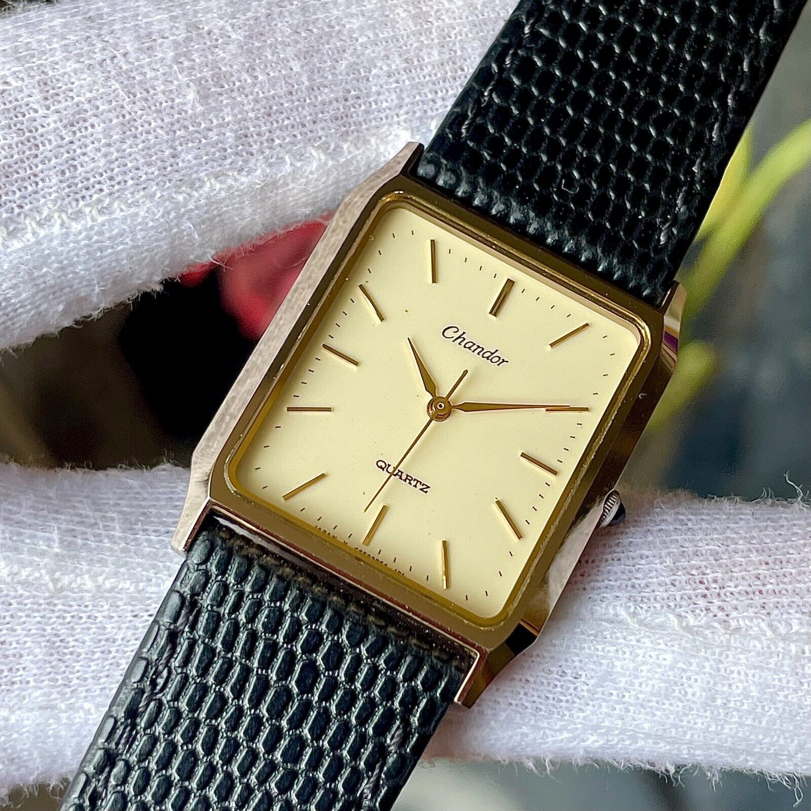 Chandor ORIENT QUARTZゴールドダイヤル 腕時計 Vintage gold watch / orient chandor watch / gold Quartz