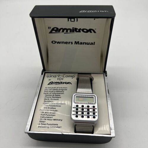 1985 Wrist Comp 101 By Armitron Digital Data Bank Back To The