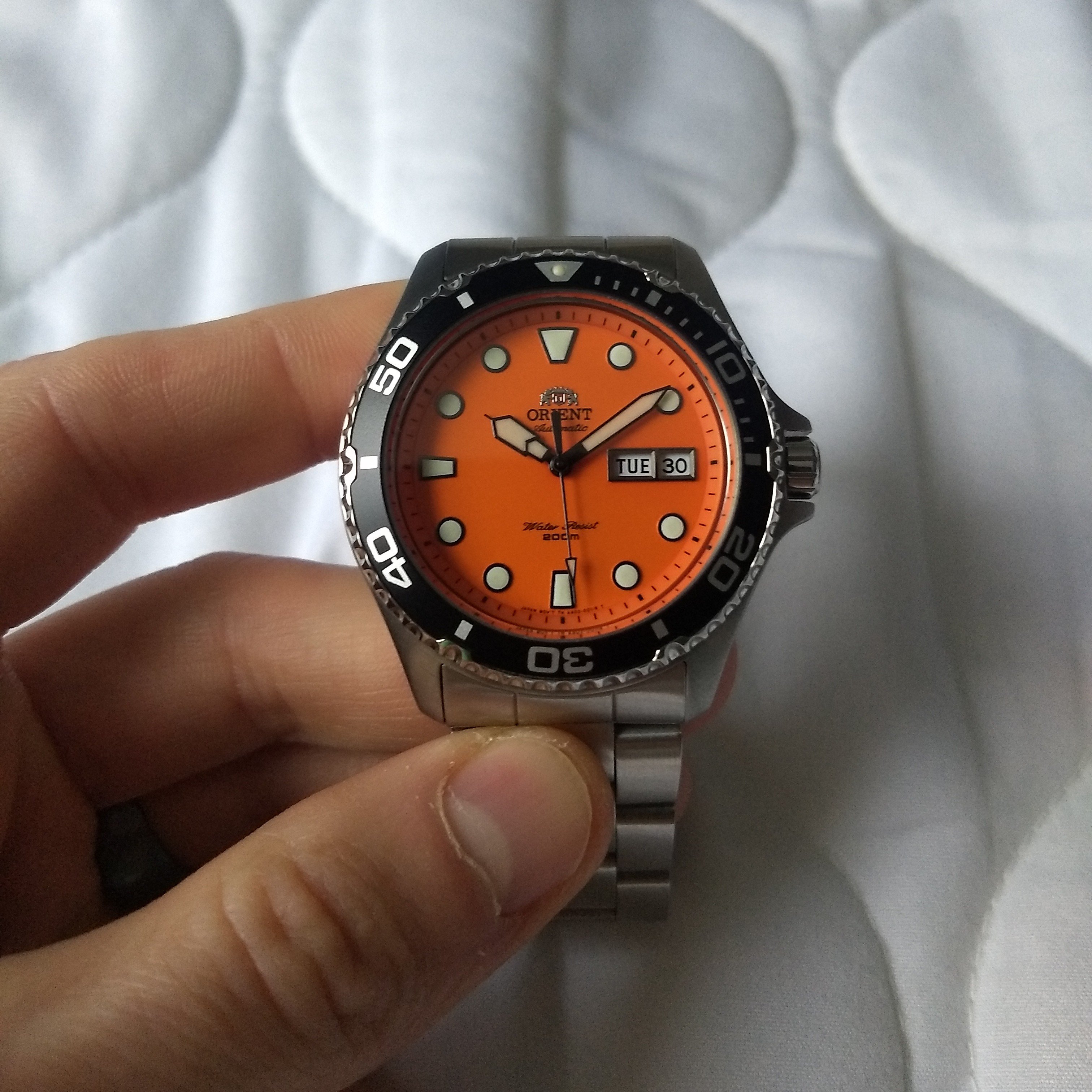 Orient Ray II Orange Dial FAA02006M WatchCharts Marketplace