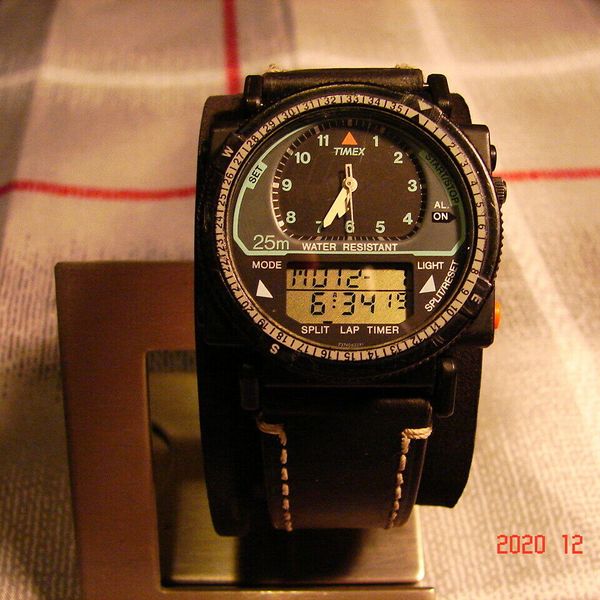 Rare Timex ZULU Time Analog/Digital Model 633 Watch Clean WatchCharts