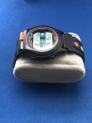 かわいい！ CITIZEN SHOCK クオーツ稼働品 D132-314239 SENSOR 腕時計 